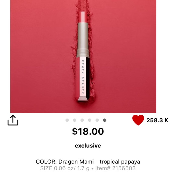 Fenty Beauty Makeup Fenty Beauty Dragon Mami Lipstick Poshmark Fenty Beauty Makeup Fenty Beauty Dragon Mami Lipstick Poshmark